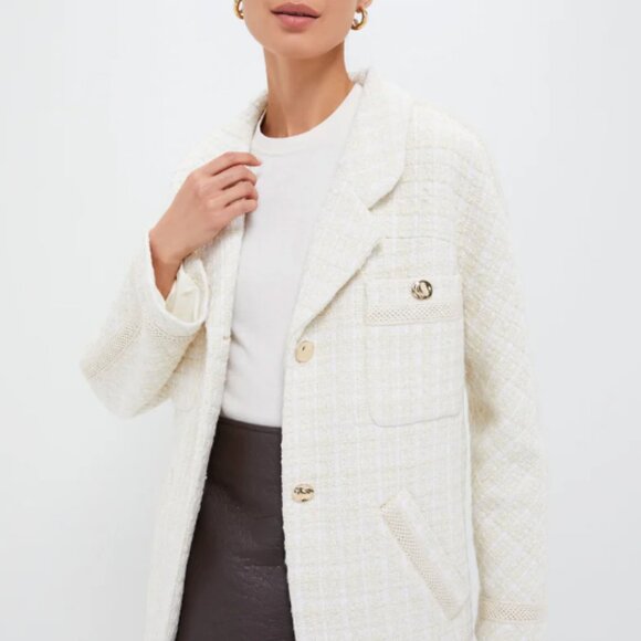 NWT Tuckernuck Ivory Tweed Renata Jacket - Picture 2 of 10